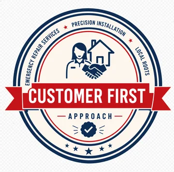 Customer-first approach badge